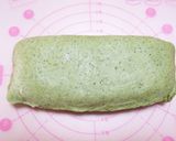 あん食パンHB粒あんよもぎ三つ編みパン作り方11写真