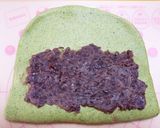 あん食パンHB粒あんよもぎ三つ編みパン作り方10写真