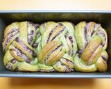 あん食パンHB粒あんよもぎ三つ編みパン作り方23写真