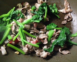 牛肉とほうれん草のオイスターソース炒め作り方5写真