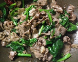 牛肉とほうれん草のオイスターソース炒め作り方6写真