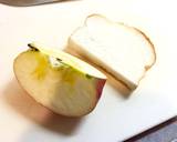 1歳の朝ごはん。超簡単、りんごトースト。作り方1写真