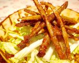 ベトナム式？！揚げたごぼうの甘辛サラダ☆作り方4写真