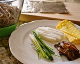 おそばの山かけおにぎらず　片手でお蕎麦！作り方3写真