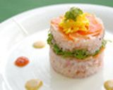桜色ごはんで春らしさ☆雑穀サーモン寿司作り方6写真