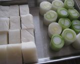 簡単☆焼き鳥もどき☆お餅でねぎま（葱餅）作り方1写真