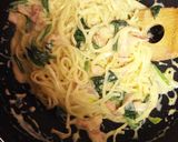 失敗ゼロ！ほうれん草と豆乳のカルボナーラ作り方4写真