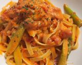 海老のトマトクリームパスタ作り方10写真
