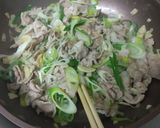 納豆と豚肉のパスタ作り方3写真