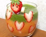 smileスムージー☆ハートなイチゴ作り方3写真