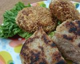 豚コマと蓮根の和風メンチ&ハンバーグ♬作り方7写真