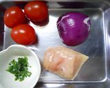 チキントマトドレッシングのせ作り方1写真