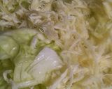 フェイク貝柱　白菜と裂きいかのクリーム煮作り方4写真