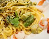 アボガドのホワイトクリームパスタ作り方8写真