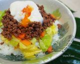 ストック肉味噌を使って◎肉味噌のっけ丼作り方4写真