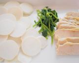 茹で鶏と蕪の塩ゆずマリネサラダ作り方1写真
