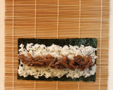牛肉・牛蒡煮で中巻き～うちの恵方巻き作り方10写真