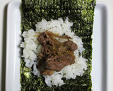 牛肉・牛蒡煮で中巻き～うちの恵方巻き作り方12写真