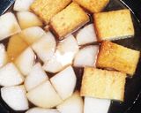 簡単！フライパンで！大根と厚揚げの煮物作り方5写真