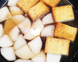 簡単！フライパンで！大根と厚揚げの煮物作り方5写真