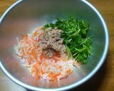 豆苗とツナのうまうまサラダ作り方5写真