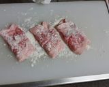 豚ロース薄切り肉のハムチー焼き作り方2写真