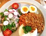 ココナッツオイルでチキンのひき肉カレー作り方4写真
