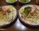 タラバ蟹 カルボ仕立てのクリームパスタ作り方11写真