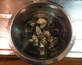 茄子とアサリと豚肉のレンジ蒸し作り方1写真