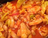 うずら豆と鶏肉のトマトソース煮作り方8写真