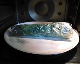 高野豆腐と春菊としいたけの煮物作り方3写真