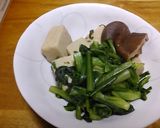 高野豆腐と春菊としいたけの煮物作り方6写真