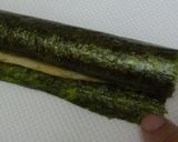玉子と海苔でマキマキ♪ホウレン草作り方5写真
