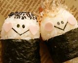 節分＊可愛い鬼さんnoおにぎり☆キャラ弁作り方6写真