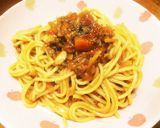 ミートソースアレンジ＊カレー風味のパスタ作り方4写真