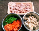 鶏ごぼう丼作り方1写真