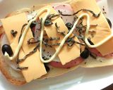 juicy大根とハムと蒸し黒豆のトースト作り方6写真