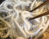 ☆おやつに☆揚げうどんの黒胡麻きな粉作り方3写真