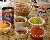 メキシコ料理 7層のビーンディップ作り方1写真