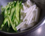 長いもとキュウリの昆布茶あえ作り方2写真