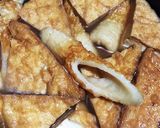 味がしみてる厚揚げと竹輪の煮物甘辛味作り方3写真