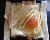 ♡余ったパン耳で卵とろ〜りホットサンド♡作り方4写真