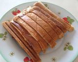 ♡余ったパン耳で卵とろ〜りホットサンド♡作り方6写真