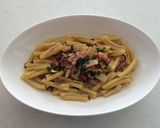ポルチーニのアーリオオーリオ風パスタ作り方9写真