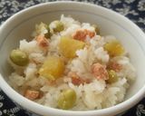 たらこ＆さつま芋＆枝豆！炊き込みごはん♧作り方9写真