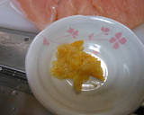 ゆず塩風味　鶏ささみのくるくる巻き焼作り方2写真