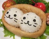 シロタンのお稲荷さん（キャラ弁）作り方6写真