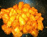 鶏ムネ肉の唐揚げチリソース炒め作り方4写真