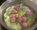 簡単☆我が家の白菜肉団子スープ作り方2写真