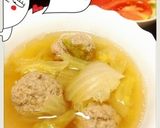 簡単☆我が家の白菜肉団子スープ作り方3写真